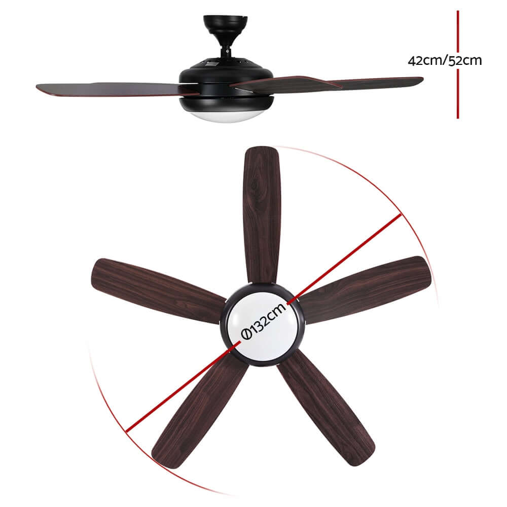 DSZ Product, feed-cond-new, feed-sl-DSZ Freight Payable, newDevanti 52'' Ceiling Fan Ac Motor 5 Blades W/Light - Dark Wood - Premium Appliances > Fans > Ceiling Fans from Devanti ! Shop Online Buy Now at S & D's Value Store Family Business Best Customer ServiceDSZ Product, feed-cond-new, feed-sl-DSZ Freight Payable, new