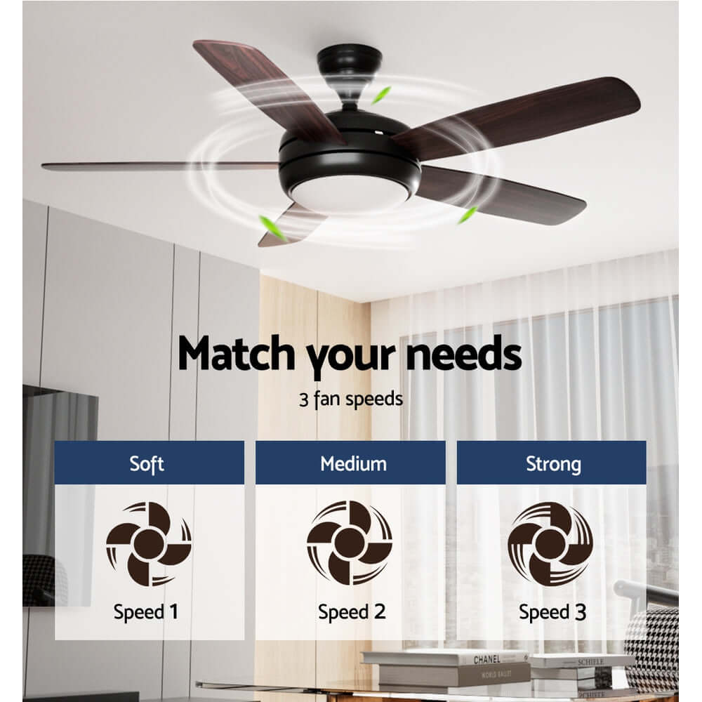 DSZ Product, feed-cond-new, feed-sl-DSZ Freight Payable, newDevanti 52'' Ceiling Fan Ac Motor 5 Blades W/Light - Dark Wood - Premium Appliances > Fans > Ceiling Fans from Devanti ! Shop Online Buy Now at S & D's Value Store Family Business Best Customer ServiceDSZ Product, feed-cond-new, feed-sl-DSZ Freight Payable, new