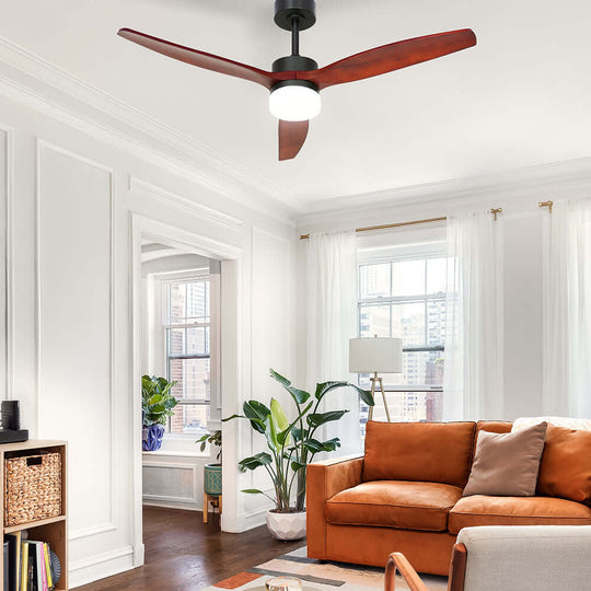 _label_, DSZ Product, feed-cond-new, feed-sl-free shipping, free-shipping, newDevanti 52'' Ceiling Fan Ac Motor 3 Blades W/Light - Dark Wood - Premium Appliances > Fans > Ceiling Fans from Devanti ! Shop Online Buy Now at S & D's Value Store Family Business Best Customer Service_label_, DSZ Product, feed-cond-new, feed-sl-free shipping, free-shipping, new