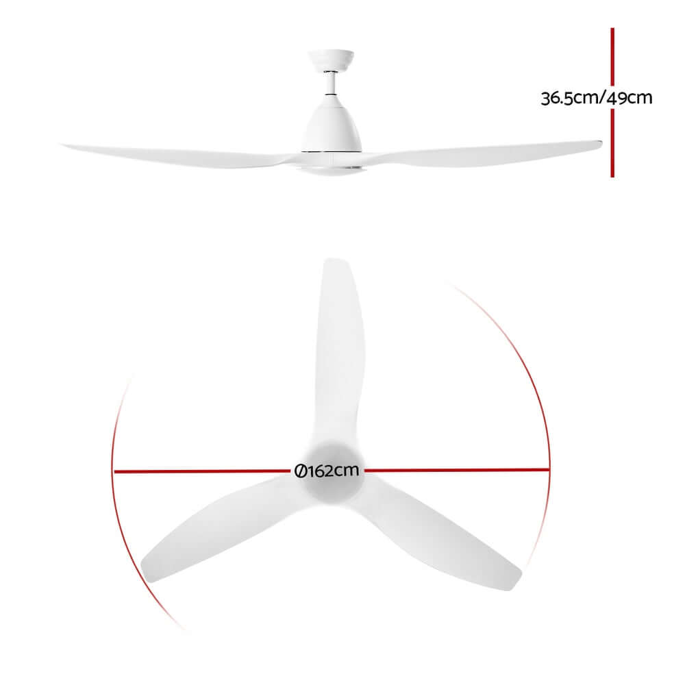 DSZ Product, feed-cond-new, feed-sl-DSZ Freight Payable, newDevanti 64'' Ceiling Fan Dc Motor W/Light W/Remote - White - Premium Appliances > Fans > Ceiling Fans from Devanti ! Shop Online Buy Now at S & D's Value Store Family Business Best Customer ServiceDSZ Product, feed-cond-new, feed-sl-DSZ Freight Payable, new