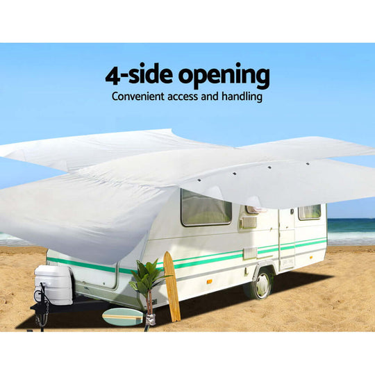 _label_, DSZ Product, feed-cond-new, feed-sl-free shipping, free-shipping, newWeisshorn 20 - 22Ft Caravan Cover Campervan 4 Layer Uv Water Resistant - Premium Outdoor Recreation > Camping > Caravan Accessories from Weisshorn ! Shop Online Buy Now at S & D's Value Store Family Business Best Customer Service_label_, DSZ Product, feed-cond-new, feed-sl-free shipping, free-shipping, new