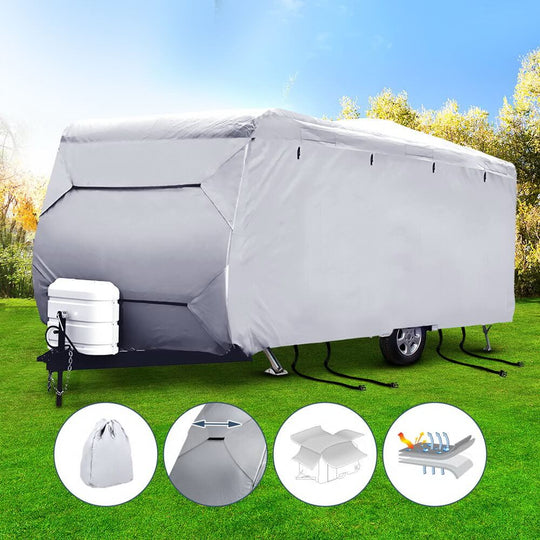 _label_, DSZ Product, feed-cond-new, feed-sl-free shipping, free-shipping, newWeisshorn 20 - 22Ft Caravan Cover Campervan 4 Layer Uv Water Resistant - Premium Outdoor Recreation > Camping > Caravan Accessories from Weisshorn ! Shop Online Buy Now at S & D's Value Store Family Business Best Customer Service_label_, DSZ Product, feed-cond-new, feed-sl-free shipping, free-shipping, new