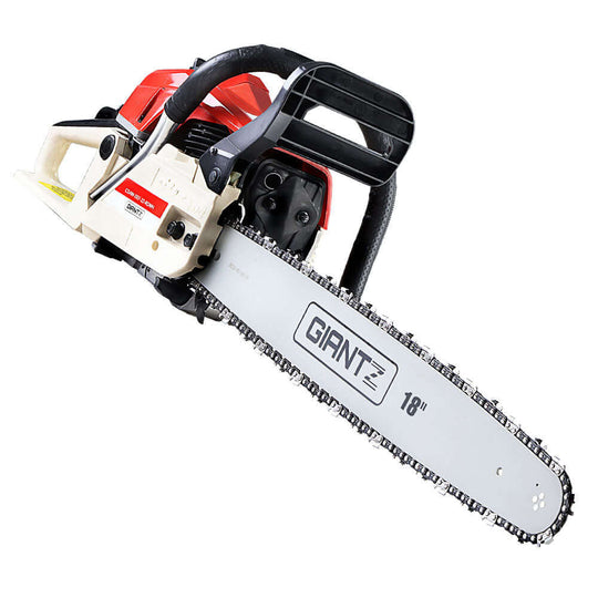 منشار سلسلة Giantz بنزين 75CC 18" Bar تجاري E-Start Pruning Chain Saw، منشار سلسلة Giantz بنزين 52CC 20" Bar تجاري E-Start Pruning Chain Saw 5.2HP