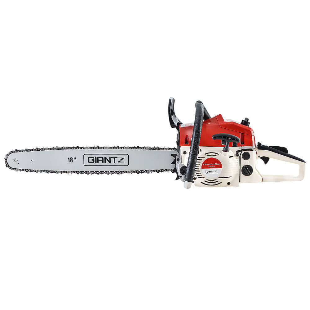 منشار سلسلة Giantz بنزين 75CC 18" Bar تجاري E-Start Pruning Chain Saw، منشار سلسلة Giantz بنزين 52CC 20" Bar تجاري E-Start Pruning Chain Saw 5.2HP