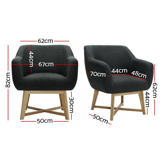 DSZ Product, feed-cond-new, feed-sl-DSZ Freight Payable, newArtiss Aston Tub Accent Chair Charcoal - Premium Furniture > Bar Stools & Chairs > Arm Chairs & Recliners from Artiss ! Shop Online Buy Now at S & D's Value Store Family Business Best Customer ServiceDSZ Product, feed-cond-new, feed-sl-DSZ Freight Payable, new