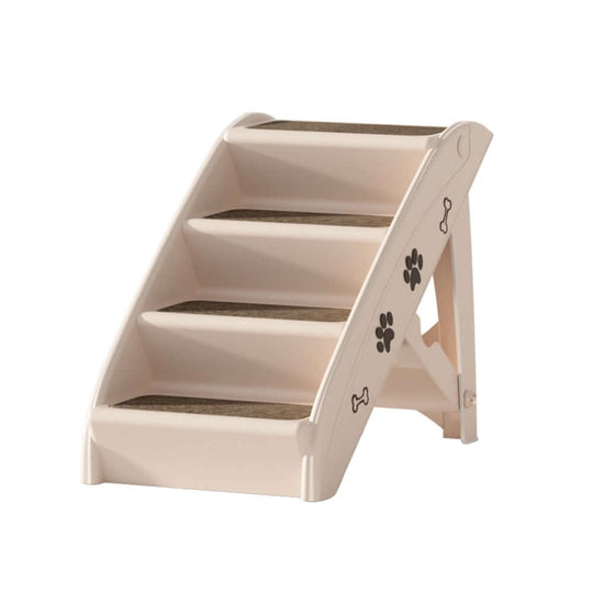 _label_, DSZ Product, feed-cond-new, feed-sl-free shipping, free-shipping, newI.Pet Dog Ramp Steps For Bed Sofa Car Pet Stairs Ladder Portable Foldable Beige - Premium Pet Care > Dog Supplies > Dog Steps & Ramps from I.Pet ! Shop Online Buy Now at S & D's Value Store Family Business Best Customer Service_label_, DSZ Product, feed-cond-new, feed-sl-free shipping, free-shipping, new