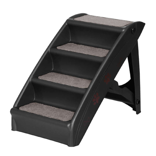 _label_, DSZ Product, feed-cond-new, feed-sl-free shipping, free-shipping, newI.Pet Dog Ramp Steps For Bed Sofa Car Pet Stairs Ladder Portable Foldable Black - Premium Pet Care > Dog Supplies > Dog Steps & Ramps from I.Pet ! Shop Online Buy Now at S & D's Value Store Family Business Best Customer Service_label_, DSZ Product, feed-cond-new, feed-sl-free shipping, free-shipping, new