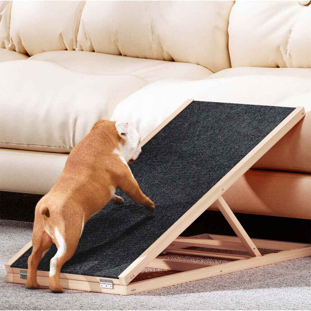 _label_, DSZ Product, feed-cond-new, feed-sl-free shipping, free-shipping, newI.Pet Dog Ramp 100Cm Adjustable Height Wooden Steps Stairs For Bed Sofa Car Foldable - Premium Pet Care > Dog Supplies > Dog Steps & Ramps from I.Pet ! Shop Online Buy Now at S & D's Value Store Family Business Best Customer Service_label_, DSZ Product, feed-cond-new, feed-sl-free shipping, free-shipping, new