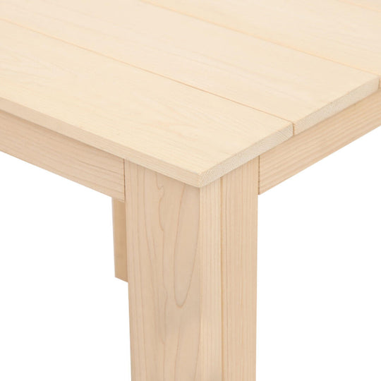 Close-up of Gardeon wooden side table showing smooth top and sturdy construction, ideal for outdoor and indoor use.