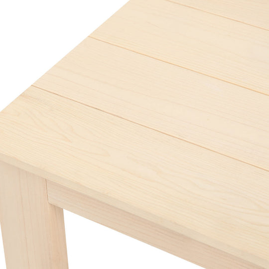 Close-up of Gardeon wooden side table surface, showcasing its smooth finish and natural wood grain design for outdoor use.