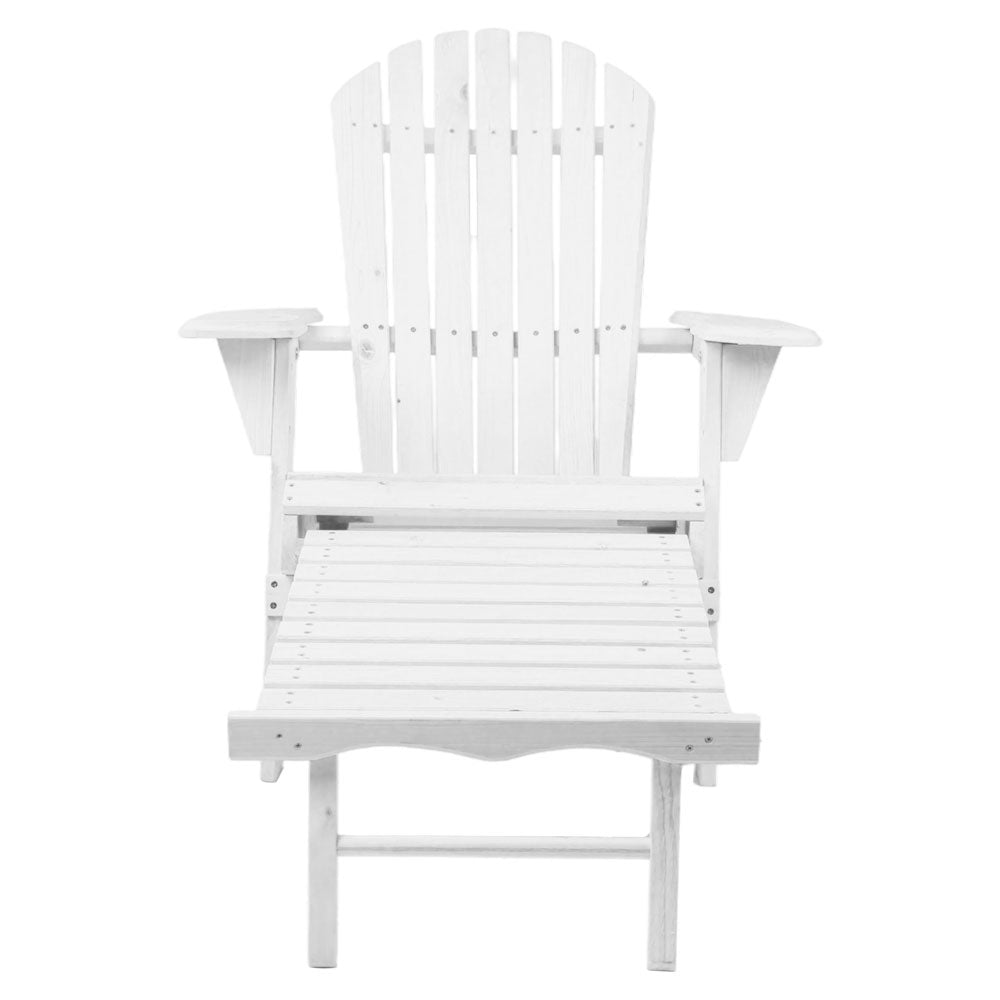 DSZ Product, feed-cond-new, feed-sl-DSZ Freight Payable, newGardeon Sun Lounge Outdoor Chairs Wooden Foldable Patio Furniture Adirondack White - Premium Furniture > Outdoor > Outdoor Sofas & Lounge Sets from Gardeon ! Shop Online Buy Now at S & D's Value Store Family Business Best Customer ServiceDSZ Product, feed-cond-new, feed-sl-DSZ Freight Payable, new