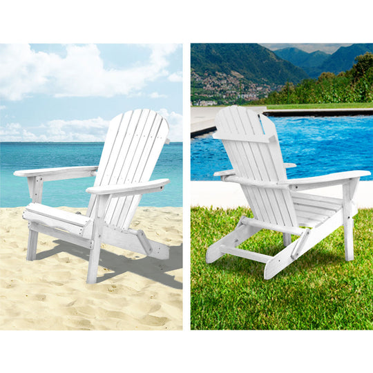 DSZ Product, feed-cond-new, feed-sl-DSZ Freight Payable, newGardeon 3Pc Adirondack Outdoor Table And Chairs Wooden Foldable Beach Chair White - Premium Furniture > Outdoor > Outdoor Sofas & Lounge Sets from Gardeon ! Shop Online Buy Now at S & D's Value Store Family Business Best Customer ServiceDSZ Product, feed-cond-new, feed-sl-DSZ Freight Payable, new