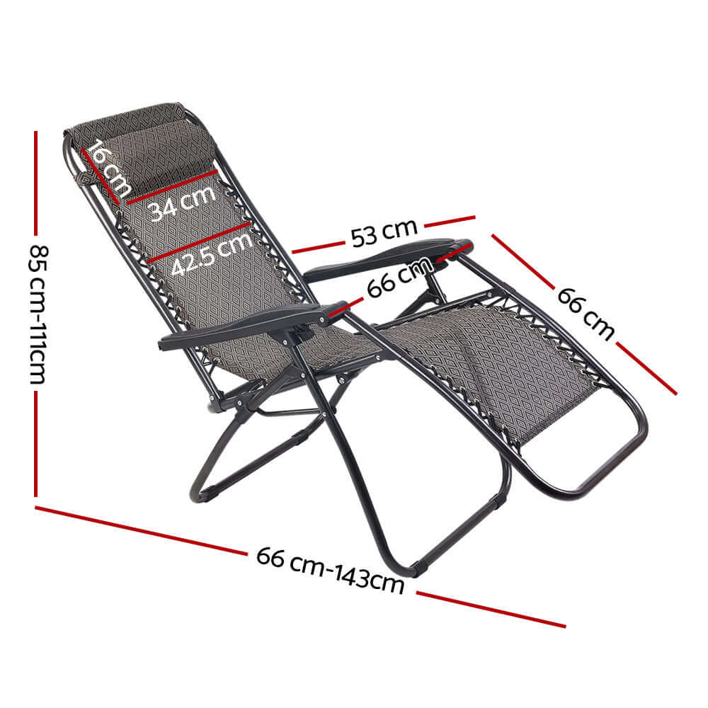 DSZ Product, feed-cond-new, feed-sl-DSZ Freight Payable, newGardeon Zero Gravity Chair Folding Outdoor Recliner Adjustable Sun Lounge Camping Beige - Premium Furniture > Outdoor > Outdoor Chairs from Gardeon ! Shop Online Buy Now at S & D's Value Store Family Business Best Customer ServiceDSZ Product, feed-cond-new, feed-sl-DSZ Freight Payable, new