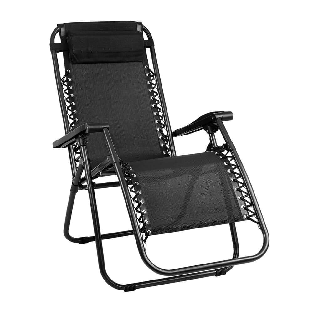 DSZ Product, feed-cond-new, feed-sl-DSZ Freight Payable, newGardeon Zero Gravity Chair Folding Outdoor Recliner Adjustable Sun Lounge Camping Black - Premium Furniture > Outdoor > Outdoor Chairs from Gardeon ! Shop Online Buy Now at S & D's Value Store Family Business Best Customer ServiceDSZ Product, feed-cond-new, feed-sl-DSZ Freight Payable, new