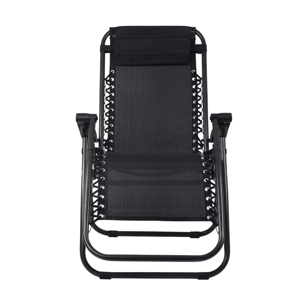 DSZ Product, feed-cond-new, feed-sl-DSZ Freight Payable, newGardeon 2Pc Zero Gravity Chair Folding Outdoor Recliner Adjustable Sun Lounge Camping Black - Premium Furniture > Outdoor > Outdoor Chairs from Gardeon ! Shop Online Buy Now at S & D's Value Store Family Business Best Customer ServiceDSZ Product, feed-cond-new, feed-sl-DSZ Freight Payable, new