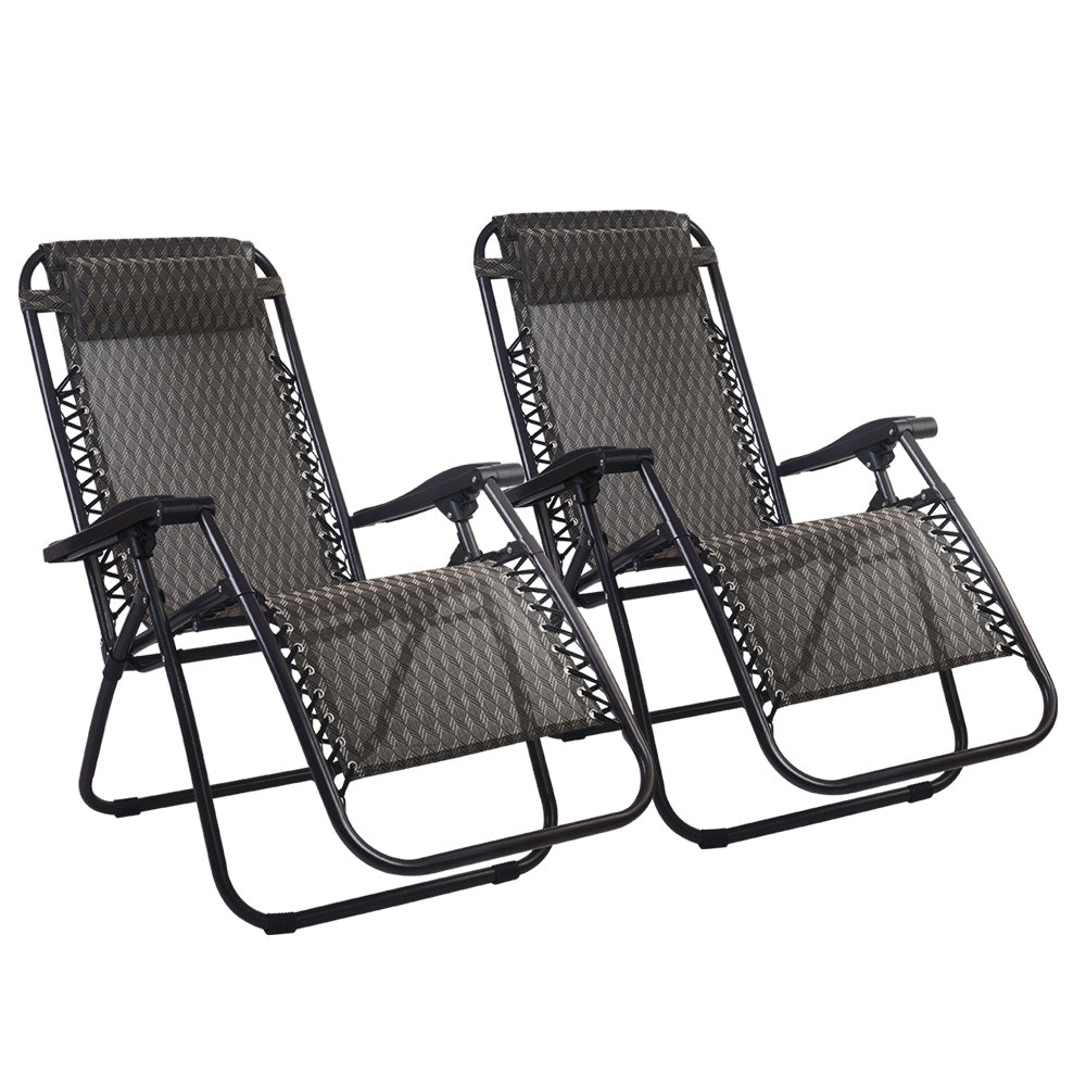 DSZ Product, feed-cond-new, feed-sl-DSZ Freight Payable, newGardeon 2Pc Zero Gravity Chair Folding Outdoor Recliner Adjustable Sun Lounge Camping Grey - Premium Furniture > Outdoor > Outdoor Chairs from Gardeon ! Shop Online Buy Now at S & D's Value Store Family Business Best Customer ServiceDSZ Product, feed-cond-new, feed-sl-DSZ Freight Payable, new