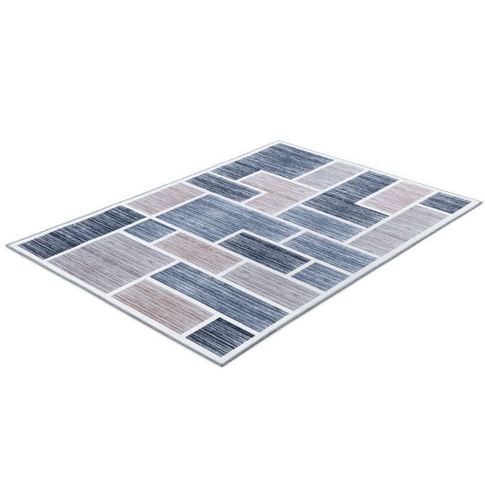 Artiss Floor Rug 120x170 in modern geometric pattern, affordable quality short pile carpet for enhancing home décor.