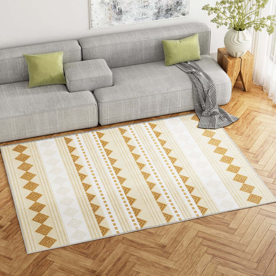 Artiss Ella 160x230cm washable floor rug in bohemian style, plush velvet, warm decor for DIY homes.