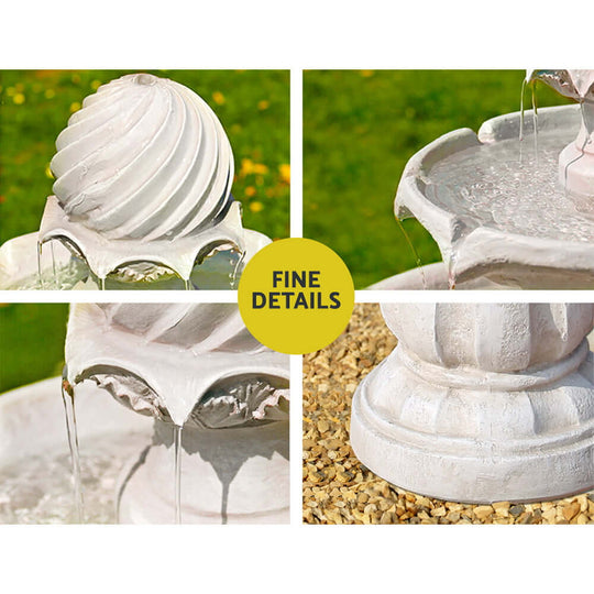 DSZ Product, feed-cond-new, feed-sl-DSZ Freight Payable, newGardeon Solar Water Feature 3 - Tier Fountain With Pump Kit Bird Bath 93Cm Ivory - Premium Home & Garden > Fountains > Fountain & Ponds Accessories from Gardeon ! Shop Online Buy Now at S & D's Value Store Family Business Best Customer ServiceDSZ Product, feed-cond-new, feed-sl-DSZ Freight Payable, new