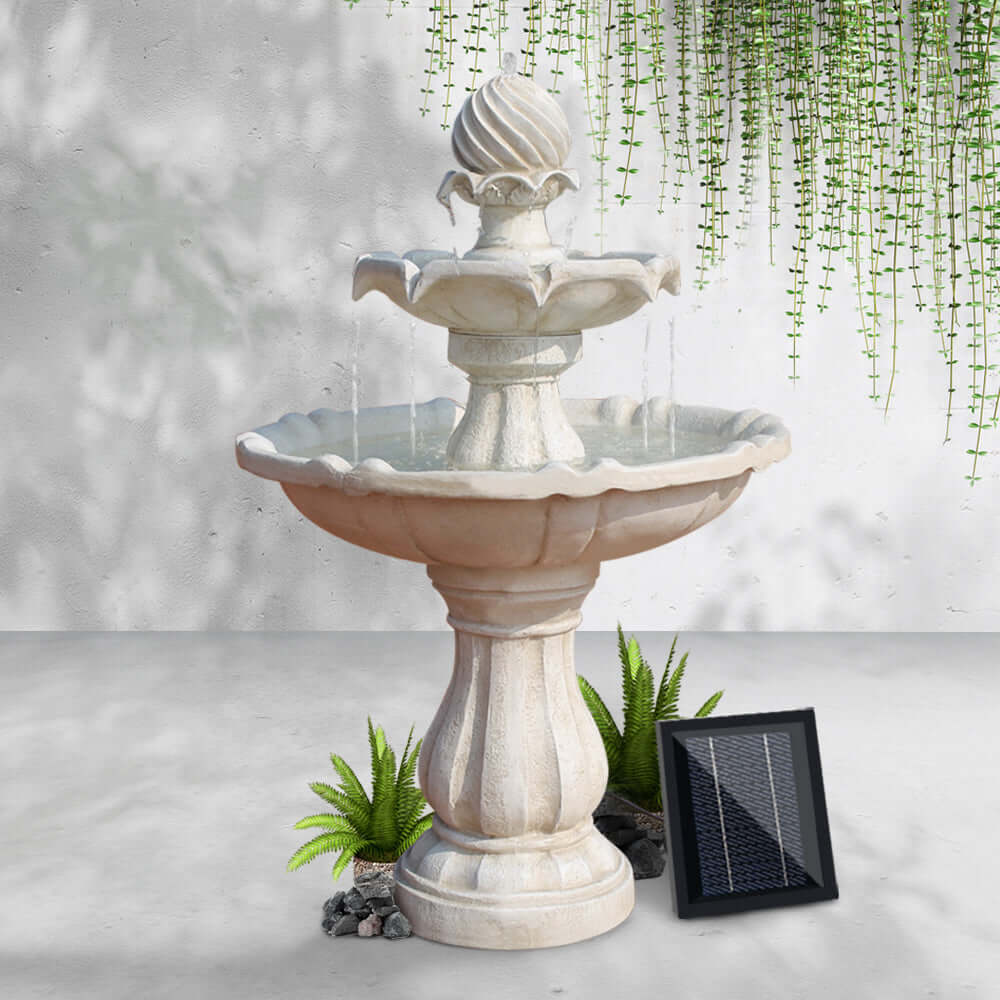 DSZ Product, feed-cond-new, feed-sl-DSZ Freight Payable, newGardeon Solar Water Feature 3 - Tier Fountain With Pump Kit Bird Bath 93Cm Ivory - Premium Home & Garden > Fountains > Fountain & Ponds Accessories from Gardeon ! Shop Online Buy Now at S & D's Value Store Family Business Best Customer ServiceDSZ Product, feed-cond-new, feed-sl-DSZ Freight Payable, new