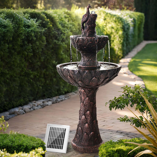 DSZ Product, feed-cond-new, feed-sl-DSZ Freight Payable, newGardeon Solar Water Feature Tier Fountain With Pump Kit Bird Bath 106Cm Peacock - Premium Home & Garden > Fountains > Fountain & Ponds Accessories from Gardeon ! Shop Online Buy Now at S & D's Value Store Family Business Best Customer ServiceDSZ Product, feed-cond-new, feed-sl-DSZ Freight Payable, new