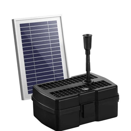 Gardeon Solar Pond Pump with Filter Box, affordable solar-powered garden fountain for DIY enthusiasts.