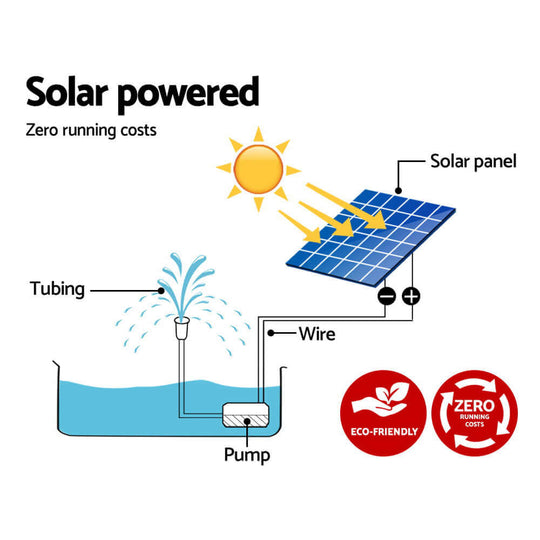 Gardeon Solar Pond Pump Submersible Water Fountain Kit 4FT