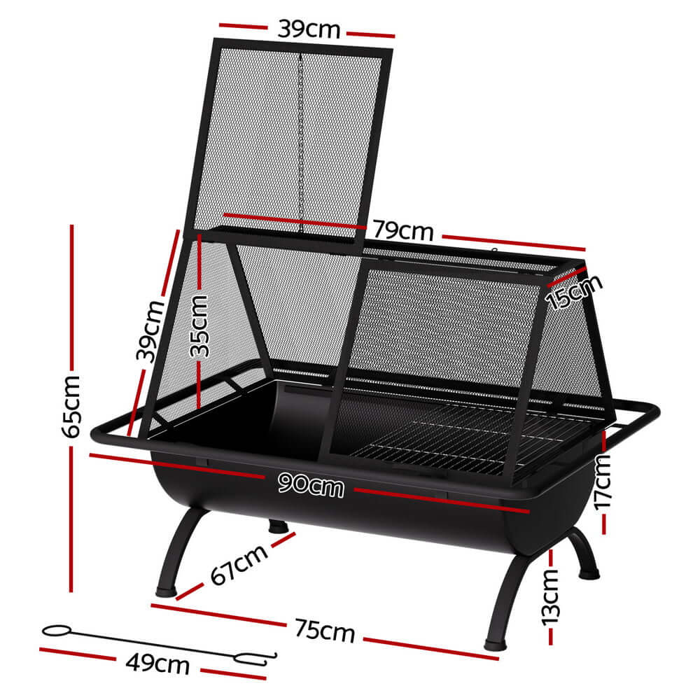 DSZ Product, feed-cond-new, feed-sl-DSZ Freight Payable, newGrillz Fire Pit Bbq Grill Outdoor Fireplace Steel - Premium Home & Garden > BBQ > BBQ Tools from Grillz ! Shop Online Buy Now at S & D's Value Store Family Business Best Customer ServiceDSZ Product, feed-cond-new, feed-sl-DSZ Freight Payable, new