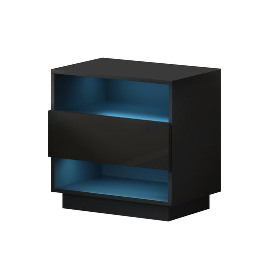 DSZ Product, feed-cond-new, feed-sl-DSZ Freight Payable, newArtiss Bedside Table Led With 2 Shelves - Hana Black - Premium Furniture > Bedroom > Bedside Tables from Artiss ! Shop Online Buy Now at S & D's Value Store Family Business Best Customer ServiceDSZ Product, feed-cond-new, feed-sl-DSZ Freight Payable, new