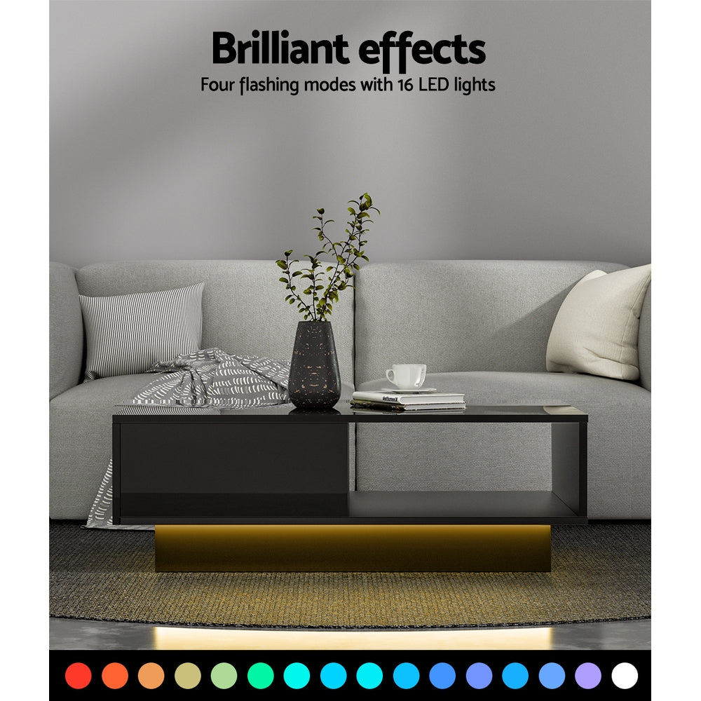 DSZ Product, feed-cond-new, feed-sl-DSZ Freight Payable, newArtiss Coffee Table Led Lights Black - Premium Furniture > Living Room > Coffee Tables from Artiss ! Shop Online Buy Now at S & D's Value Store Family Business Best Customer ServiceDSZ Product, feed-cond-new, feed-sl-DSZ Freight Payable, new