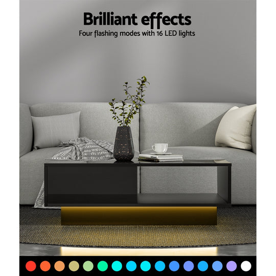 DSZ Product, feed-cond-new, feed-sl-DSZ Freight Payable, newArtiss Coffee Table Led Lights Black - Premium Furniture > Living Room > Coffee Tables from Artiss ! Shop Online Buy Now at S & D's Value Store Family Business Best Customer ServiceDSZ Product, feed-cond-new, feed-sl-DSZ Freight Payable, new