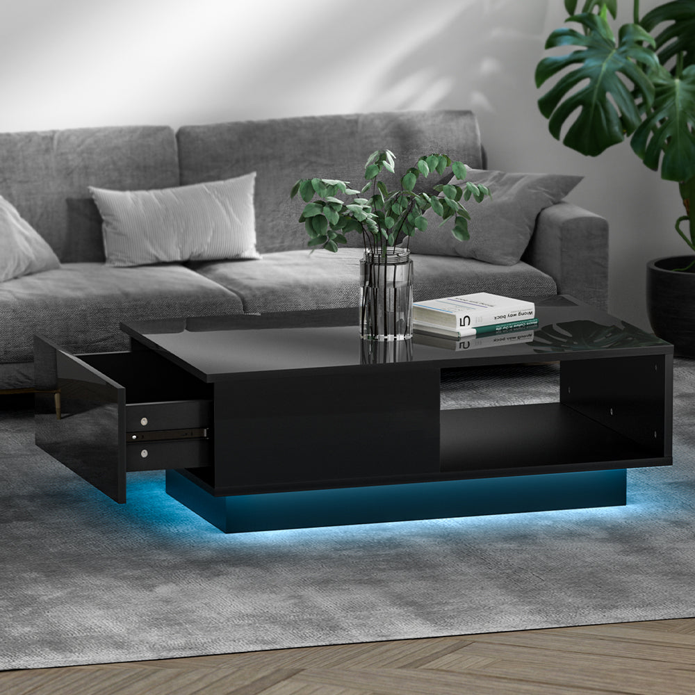 DSZ Product, feed-cond-new, feed-sl-DSZ Freight Payable, newArtiss Coffee Table Led Lights Black - Premium Furniture > Living Room > Coffee Tables from Artiss ! Shop Online Buy Now at S & D's Value Store Family Business Best Customer ServiceDSZ Product, feed-cond-new, feed-sl-DSZ Freight Payable, new