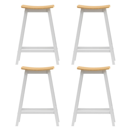 Artiss 4x Bar Stools Wooden Chairs Oak