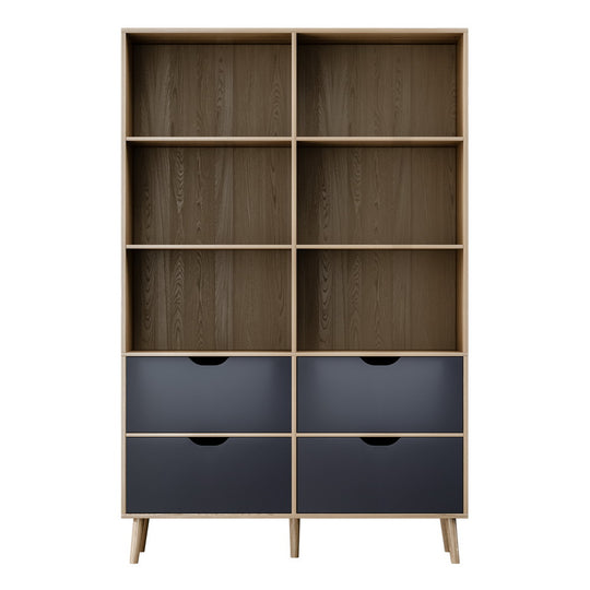 DSZ Product, feed-cond-new, feed-sl-DSZ Freight Payable, newArtiss Bookshelf With 4 Drawers - Mitzi Oak And Blue - Premium Furniture > Living Room > Bookcases & Shelves from Artiss ! Shop Online Buy Now at S & D's Value Store Family Business Best Customer ServiceDSZ Product, feed-cond-new, feed-sl-DSZ Freight Payable, new