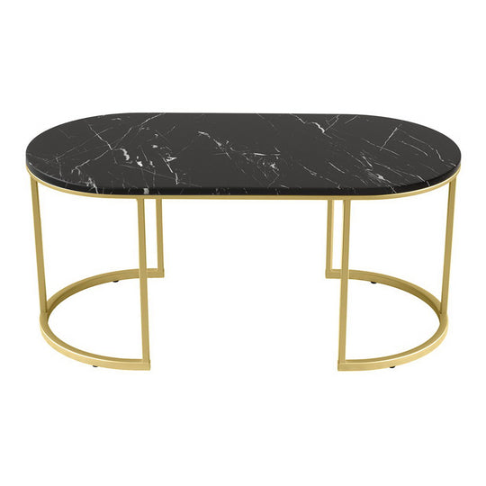 _label_, DSZ Product, feed-cond-new, feed-sl-free shipping, free-shipping, newArtiss Coffee Table Marble Effect Black - Premium Furniture > Living Room > Coffee Tables from Artiss ! Shop Online Buy Now at S & D's Value Store Family Business Best Customer Service_label_, DSZ Product, feed-cond-new, feed-sl-free shipping, free-shipping, new