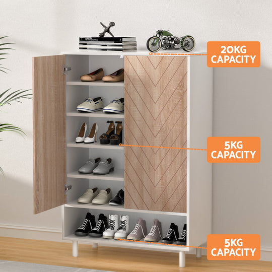 DSZ Product, feed-cond-new, feed-sl-DSZ Freight Payable, newArtiss Shoe Rack Cabinet 24 Pairs 6 - Tier White - Premium Furniture > Living Room > Shoe Storage from Artiss ! Shop Online Buy Now at S & D's Value Store Family Business Best Customer ServiceDSZ Product, feed-cond-new, feed-sl-DSZ Freight Payable, new