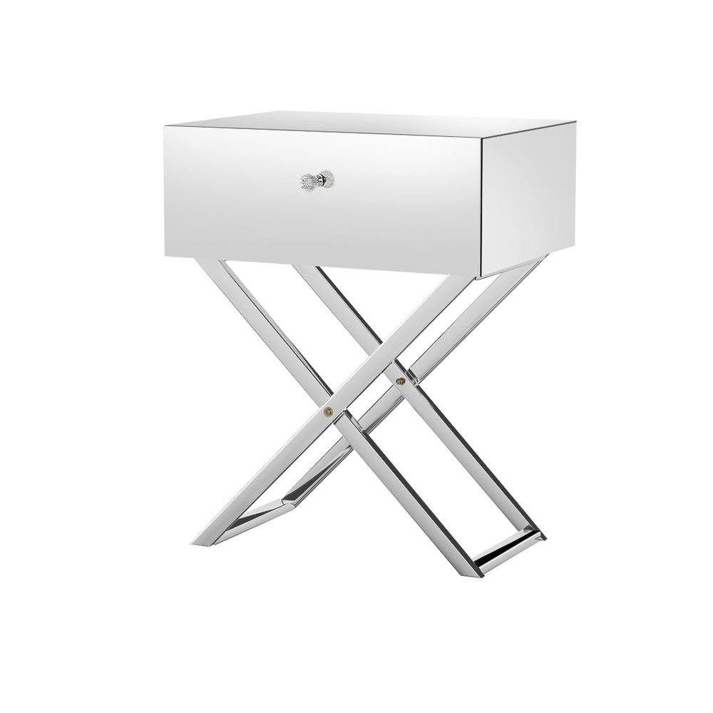 DSZ Product, feed-cond-new, feed-sl-DSZ Freight Payable, newArtiss Mirrored Bedside Table Drawers Side Table Storage Nightstand Silver Moco - Premium Furniture > Bedroom > Bedside Tables from Artiss ! Shop Online Buy Now at S & D's Value Store Family Business Best Customer ServiceDSZ Product, feed-cond-new, feed-sl-DSZ Freight Payable, new