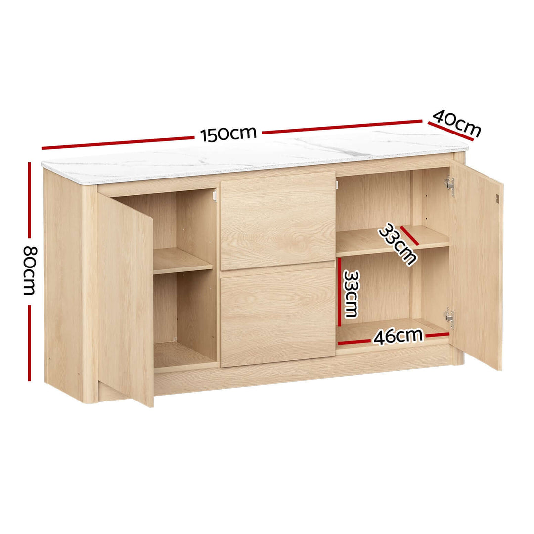 DSZ Product, feed-cond-new, feed-sl-DSZ Freight PayableArtiss Buffet Sideboard Marble Style Tabletop - Pine - Premium Furniture > Dining > Buffets & Sideboards from Artiss ! Shop Online Buy Now at S & D's Value Store Family Business Best Customer ServiceDSZ Product, feed-cond-new, feed-sl-DSZ Freight Payable