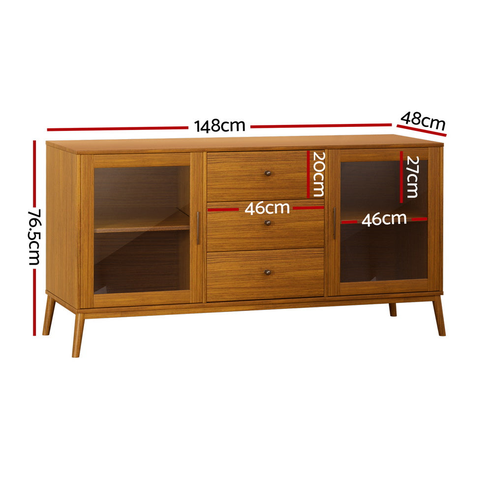 DSZ Product, feed-cond-new, feed-sl-DSZ Freight PayableArtiss Buffet Sideboard Glass Doors - Oak - Premium Furniture > Dining > Buffets & Sideboards from Artiss ! Shop Online Buy Now at S & D's Value Store Family Business Best Customer ServiceDSZ Product, feed-cond-new, feed-sl-DSZ Freight Payable