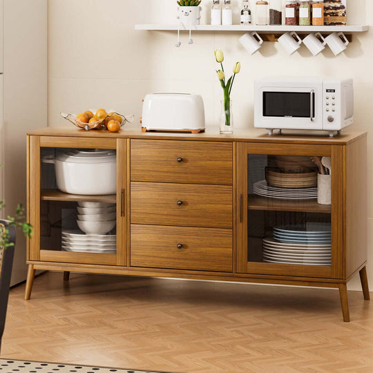 DSZ Product, feed-cond-new, feed-sl-DSZ Freight PayableArtiss Buffet Sideboard Glass Doors - Oak - Premium Furniture > Dining > Buffets & Sideboards from Artiss ! Shop Online Buy Now at S & D's Value Store Family Business Best Customer ServiceDSZ Product, feed-cond-new, feed-sl-DSZ Freight Payable