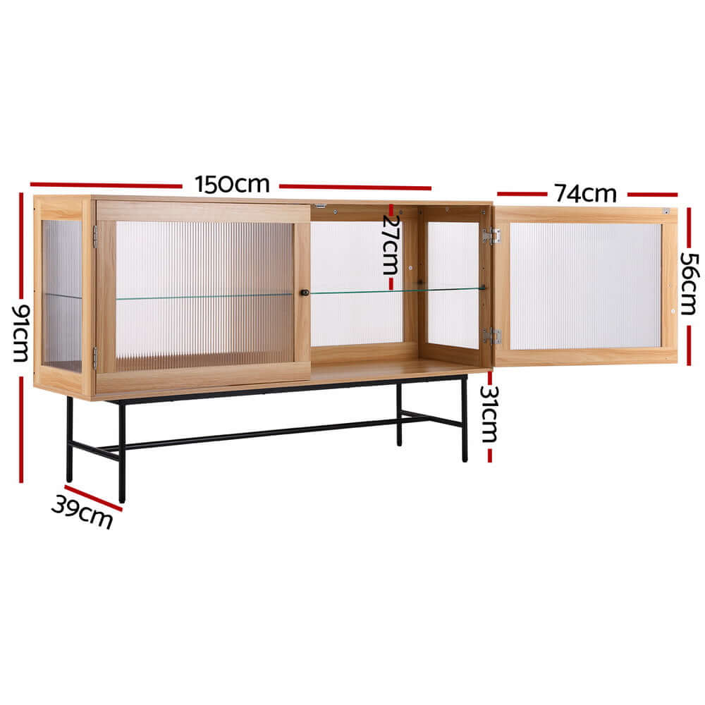 DSZ Product, feed-cond-new, feed-sl-DSZ Freight PayableArtiss Buffet Sideboard Double Doors - Oak - Premium Furniture > Dining > Buffets & Sideboards from Artiss ! Shop Online Buy Now at S & D's Value Store Family Business Best Customer ServiceDSZ Product, feed-cond-new, feed-sl-DSZ Freight Payable