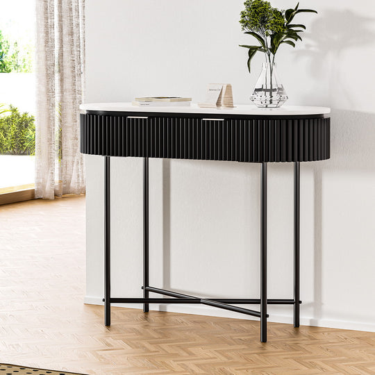 Stylish Artiss Console Table with 2 Drawers, perfect for living rooms and offices, combining elegance and durability.