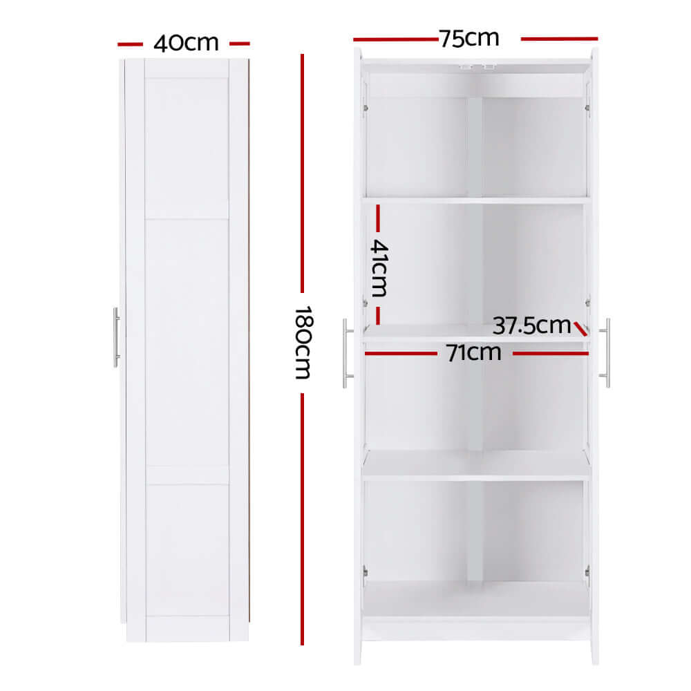 DSZ Product, feed-cond-new, feed-sl-DSZ Freight Payable, newArtiss 2 Door Buffet Sideboard Cupboard Cabinet Pantry White - Premium Home & Garden > Storage > Clothing & Wardrobe Storage from Artiss ! Shop Online Buy Now at S & D's Value Store Family Business Best Customer ServiceDSZ Product, feed-cond-new, feed-sl-DSZ Freight Payable, new