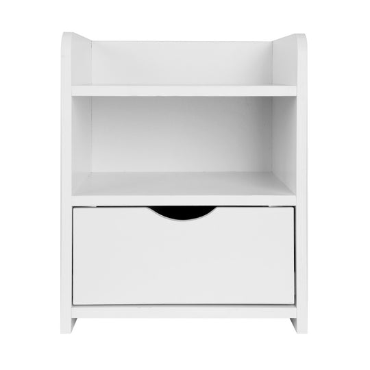 _label_, DSZ Product, feed-cond-new, feed-sl-free shipping, free-shipping, newArtiss Bedside Table 1 Drawer With Shelf - Fara White - Premium Furniture > Bedroom > Bedside Tables from Artiss ! Shop Online Buy Now at S & D's Value Store Family Business Best Customer Service_label_, DSZ Product, feed-cond-new, feed-sl-free shipping, free-shipping, new