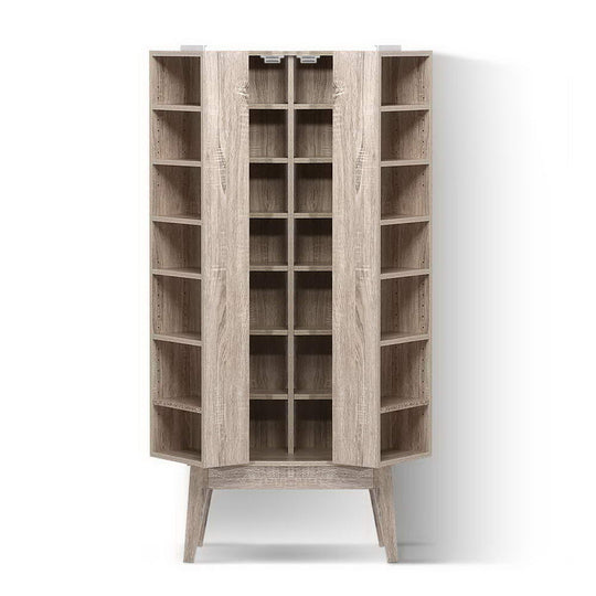 Artiss Bookshelf Cd Storage Rack - Berg Oak