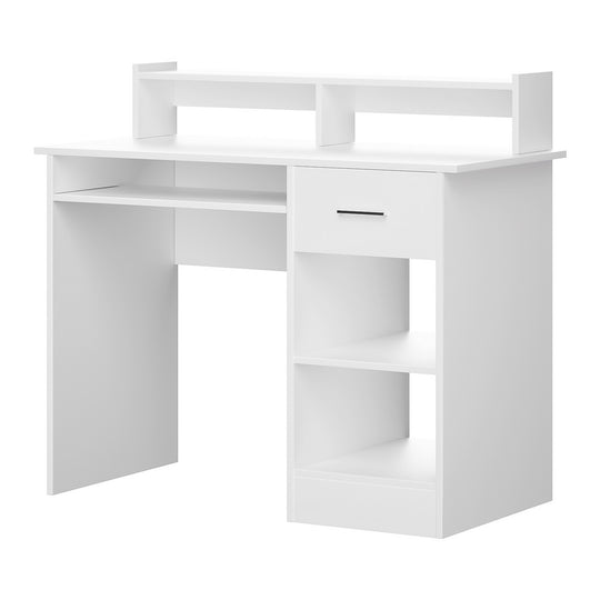 Artiss Computer Desk Shelf Drawer Cabinet White 100Cm