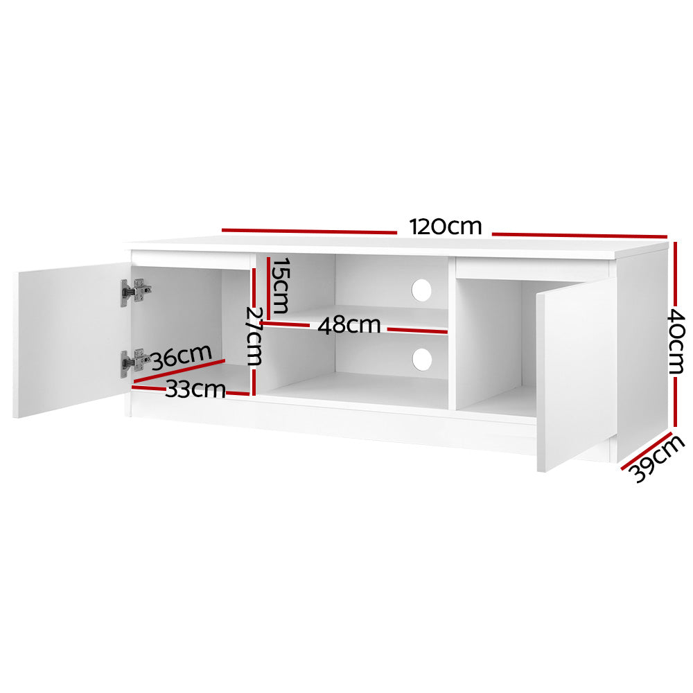 DSZ Product, feed-cond-new, feed-sl-DSZ Freight Payable, newArtiss Tv Cabinet Entertainment Unit 120Cm White Anita - Premium Furniture > Living Room > TV Units from Artiss ! Shop Online Buy Now at S & D's Value Store Family Business Best Customer ServiceDSZ Product, feed-cond-new, feed-sl-DSZ Freight Payable, new