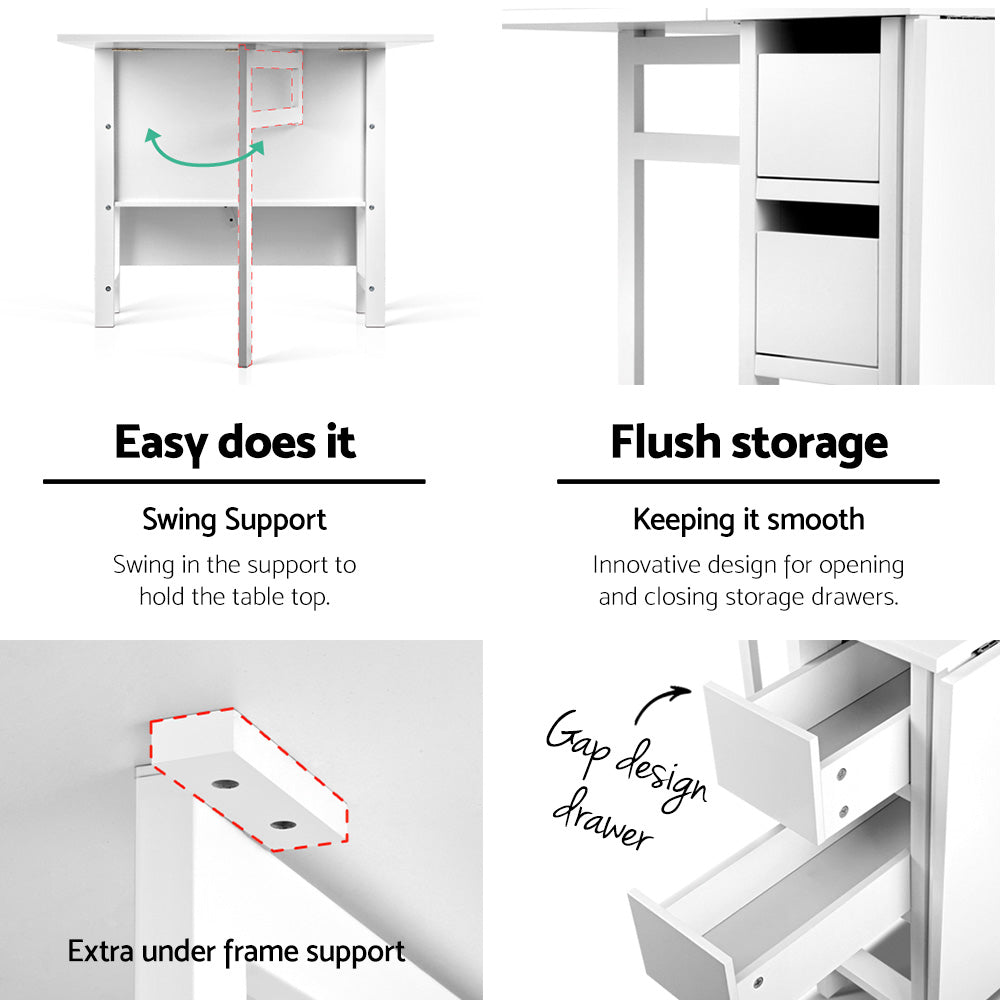 DSZ Product, feed-cond-new, feed-sl-DSZ Freight Payable, newArtiss Dining Table Rectangular Extendable White - Premium Furniture > Dining > Dining Tables from Artiss ! Shop Online Buy Now at S & D's Value Store Family Business Best Customer ServiceDSZ Product, feed-cond-new, feed-sl-DSZ Freight Payable, new