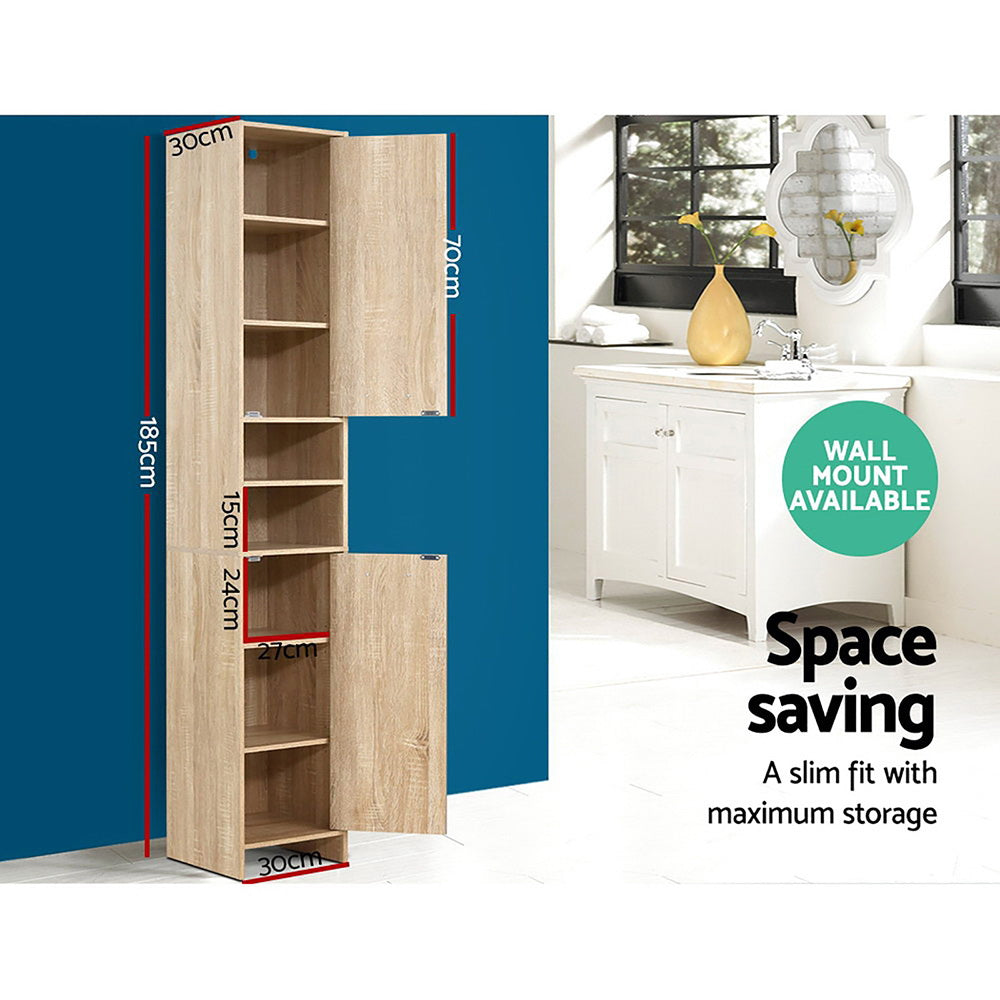 DSZ Product, feed-cond-new, feed-sl-DSZ Freight Payable, newArtiss Bathroom Cabinet Storage 185Cm Wooden - Premium Furniture > Bathroom > Bathroom Cabinets, Cupboards & Storage from Artiss ! Shop Online Buy Now at S & D's Value Store Family Business Best Customer ServiceDSZ Product, feed-cond-new, feed-sl-DSZ Freight Payable, new