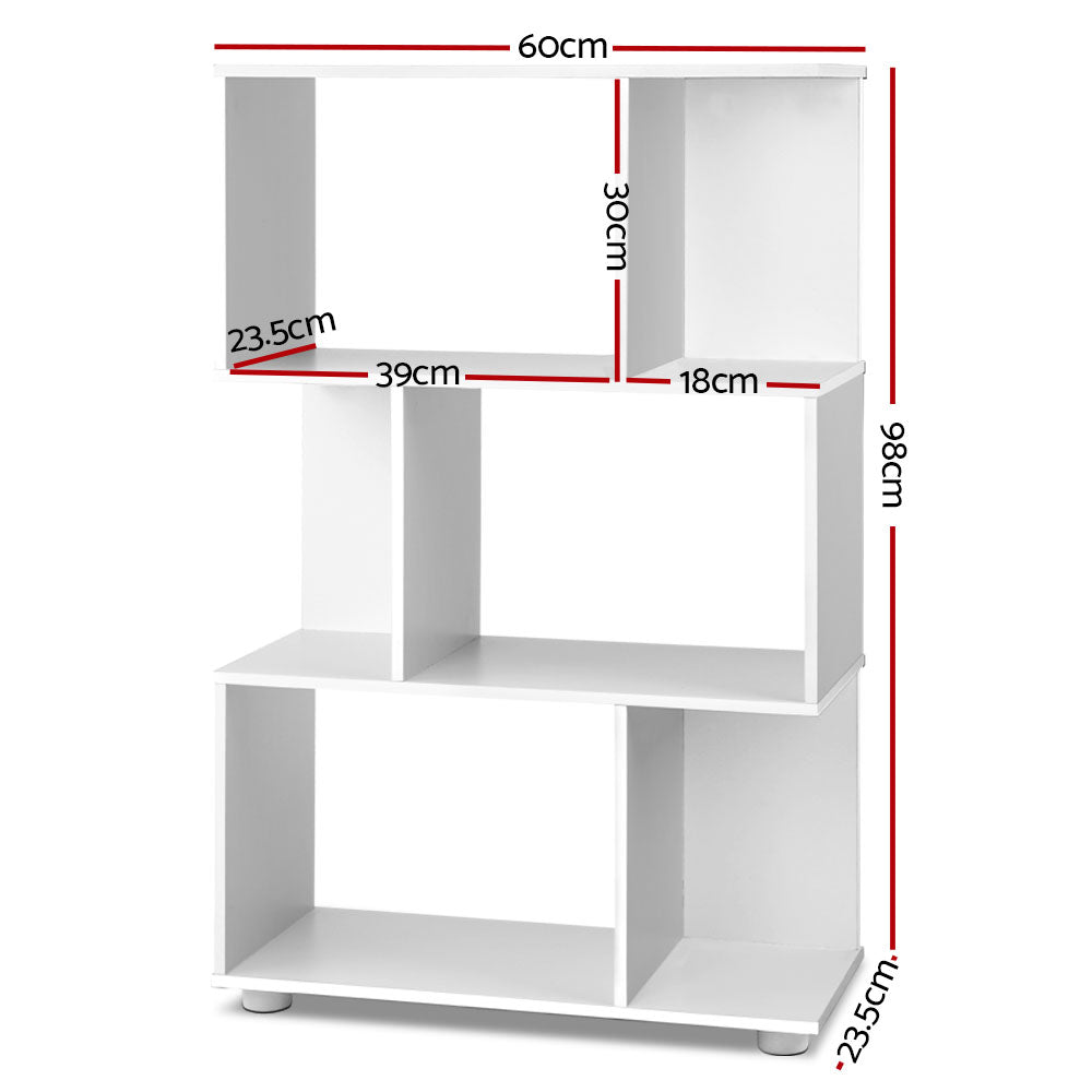 _label_, DSZ Product, feed-cond-new, feed-sl-free shipping, free-shipping, newArtiss Bookshelf 3 Tiers - Nina White - Premium Furniture > Living Room > Bookcases & Shelves from Artiss ! Shop Online Buy Now at S & D's Value Store Family Business Best Customer Service_label_, DSZ Product, feed-cond-new, feed-sl-free shipping, free-shipping, new